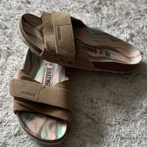 Birkenstock Tan Suede Sandals